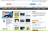 XFINITY customer homepage